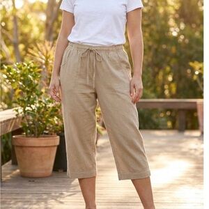 Jeno Neuman Petite Capri Women's Size PL Color Besh Cotton/polyester